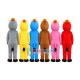 Colorful Horse Family Mascot Costume Colorful Horse Family Mascot Costume