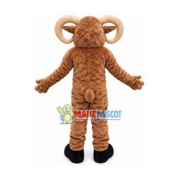 Power Muscle Ram Mascot Costume Power Muscle Ram Mascot Costume