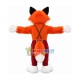 Fur Fox In Suspenders Mascot Costume Fur Fox In Suspenders Mascot Costume
