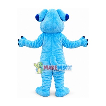 Customized Blue Dog Mascot Costume