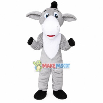 Gray Dumb Donkey Mascot Costume Gray Dumb Donkey Mascot Costume