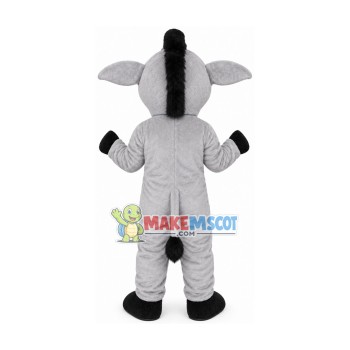 Gray Dumb Donkey Mascot Costume Gray Dumb Donkey Mascot Costume
