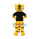 Little Tiger In The Black Shirt Mascot Costume Little Tiger In The Black Shirt Mascot Costume