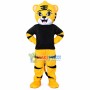 Little Tiger In The Black Shirt Mascot Costume