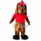 Brown Dog With Hat Mascot Costume Brown Dog With Hat Mascot Costume