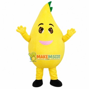 Cartoon Mango With Eyes Mascot Costume Cartoon Mango With Eyes Mascot Costume