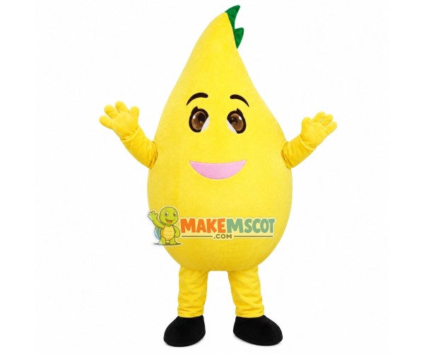 Cartoon Mango With Eyes Mascot Costume Cartoon Mango With Eyes Mascot Costume