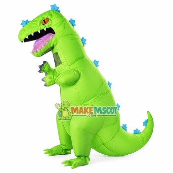 Inflatable Green Dinosaur Mascot Costume Inflatable Green Dinosaur Mascot Costume
