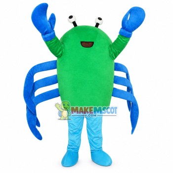 Standing Up Green Crab Mascot Costume Standing Up Green Crab Mascot Costume