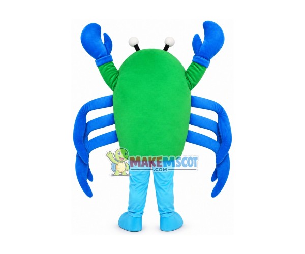 Standing Up Green Crab Mascot Costume Standing Up Green Crab Mascot Costume