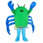 Standing Up Green Crab Mascot Costume
