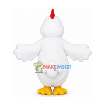Plush White Hen Mascot Costume Plush White Hen Mascot Costume