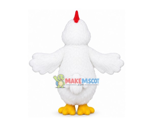Plush White Hen Mascot Costume Plush White Hen Mascot Costume