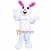 Active White Rabbit Mascot Costume