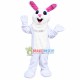 Active White Rabbit Mascot Costume Active White Rabbit Mascot Costume