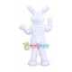 Active White Rabbit Mascot Costume Active White Rabbit Mascot Costume