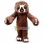 Green Eyes Furry Sloth Mascot Costume