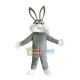 Gray Hale Bunny Mascot Costume Gray Hale Bunny Mascot Costume