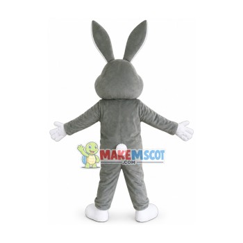 Gray Hale Bunny Mascot Costume Gray Hale Bunny Mascot Costume