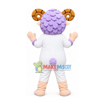 Moderate Sheep Mascot Costume Moderate Sheep Mascot Costume