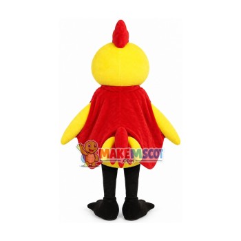 Little Chicken In Cloak Mascot Costume