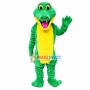 Green & Yellow Adult Crocodile Mascot Costume