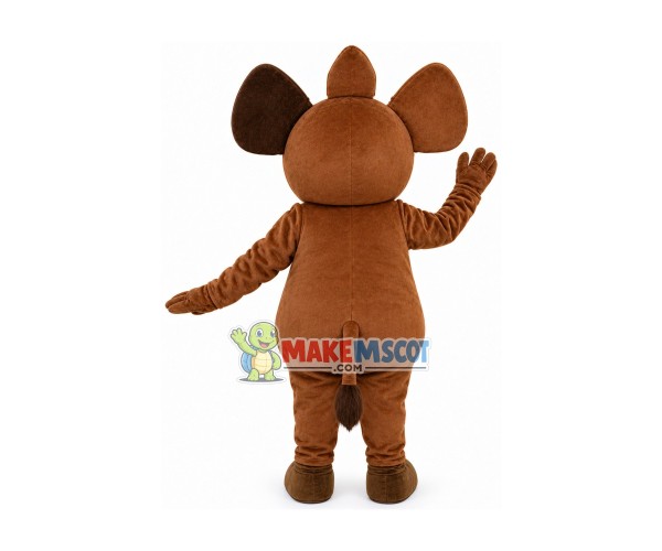 Brown Wild Elephant Mascot Costume Brown Wild Elephant Mascot Costume