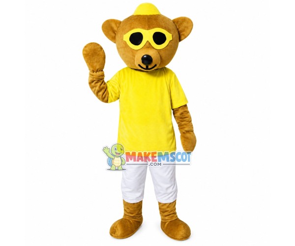 Sunglasses Bear Mascot Cartoon Costume Sunglasses Bear Mascot Cartoon Costume