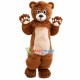 Affable Furry Brown Bear Mascot Costume Affable Furry Brown Bear Mascot Costume