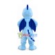Soft Plush Sky Blue Dragon Mascot Costume Soft Plush Sky Blue Dragon Mascot Costume