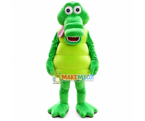 Crocodile With Short Body Mascot Costume Crocodile With Short Body Mascot Costume