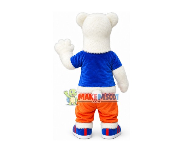 Sport Polar Bear Mascot Costume Sport Polar Bear Mascot Costume