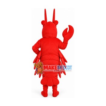 Lively Red Lobster Mascot Costume Lively Red Lobster Mascot Costume