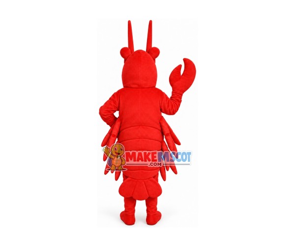 Lively Red Lobster Mascot Costume Lively Red Lobster Mascot Costume
