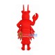 Lively Red Lobster Mascot Costume Lively Red Lobster Mascot Costume