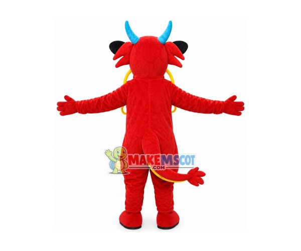 Chinese Red Dragon Mascot Costume Chinese Red Dragon Mascot Costume