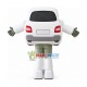 White Car Cartoon Mascot Costume White Car Cartoon Mascot Costume