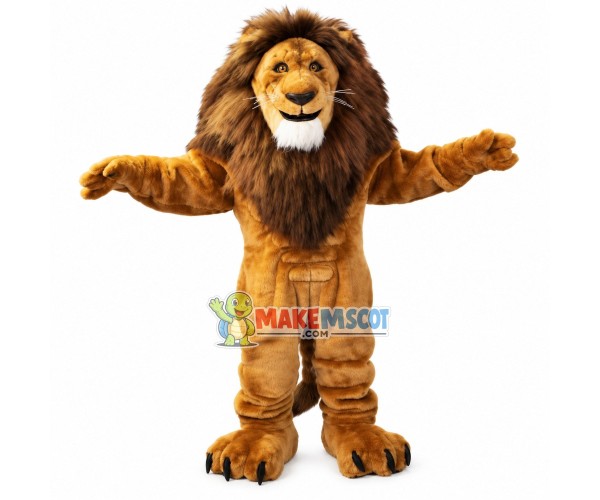 Fierce Power Leader Lion Mascot Costume