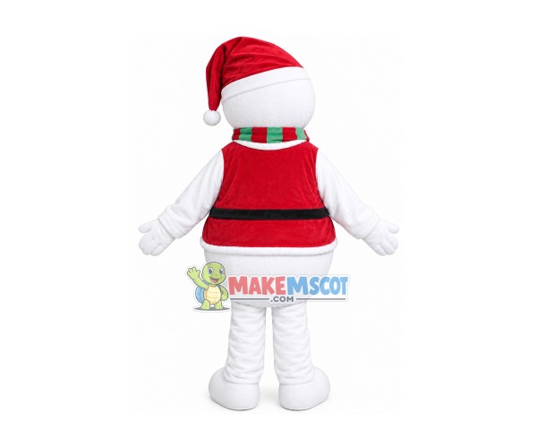 Warm Christmas Snowman Mascot Costume Warm Christmas Snowman Mascot Costume