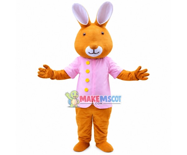 Attentive Kangaroo Nurse Mascot Costume Attentive Kangaroo Nurse Mascot Costume