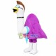 Punk Ostrich With Choker Mascot Costume Punk Ostrich With Choker Mascot Costume