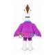 Punk Ostrich With Choker Mascot Costume Punk Ostrich With Choker Mascot Costume