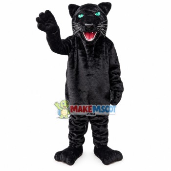 Green Eyes Power Panther Mascot Costume Green Eyes Power Panther Mascot Costume