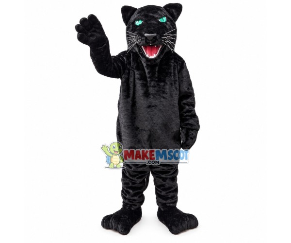 Green Eyes Power Panther Mascot Costume Green Eyes Power Panther Mascot Costume
