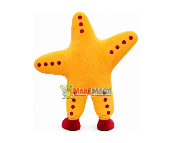 Orange Starfish Mascot Costume For Show Orange Starfish Mascot Costume For Show