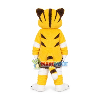 Trembling Yellow Cat Mascot Soft Costume Trembling Yellow Cat Mascot Soft Costume