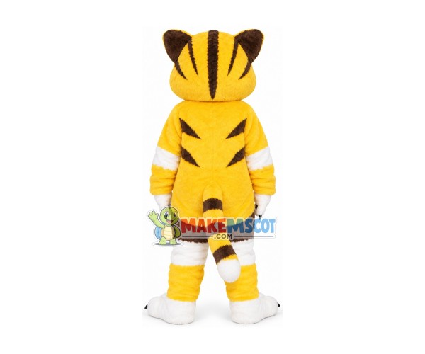 Trembling Yellow Cat Mascot Soft Costume Trembling Yellow Cat Mascot Soft Costume