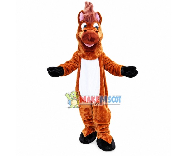 Cozy Horse Mascot Adult Size Costume Cozy Horse Mascot Adult Size Costume