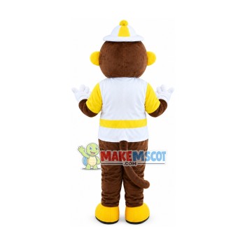 Traffic Command Monkey Mascot Costume