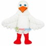 Soft Furry White Bird Mascot Costume